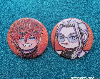 Gokurakugai Holo Pin Badge