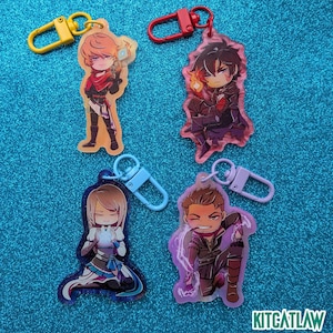 FFXVI Acrylic Charms / holo Stickers