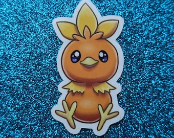Glossy Torchic Sticker