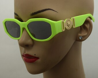 neon green versace sunglasses