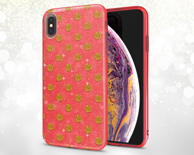 Polka Dot Iphone Iphone 11 Pro Max Glitter Iphone Case Iphone 6s Covers Glitter Phone X Case Iphone Xr Case Tpu Apple 8 Plus Case Xs Phone 7 Electronics Cases Bags
