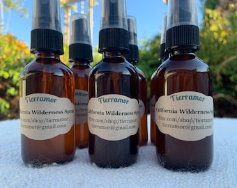 California Wilderness Spray - vibrant all natural scent for home, car, facemask, closet - great gift! Hand brewed from organic ingredients.