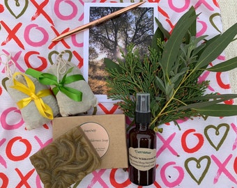 Wild Love gift set - California Wilderness sachet, soap, spray, and card.  Great gift for home, as well as holidays, birthday, or self care!