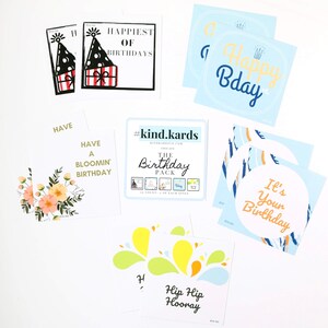 O Kind.Kards de Aniversário Pacote com Envelopes
