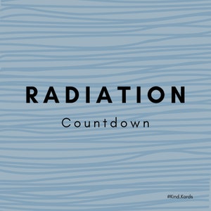 Radiation Countdown Color Digital Download