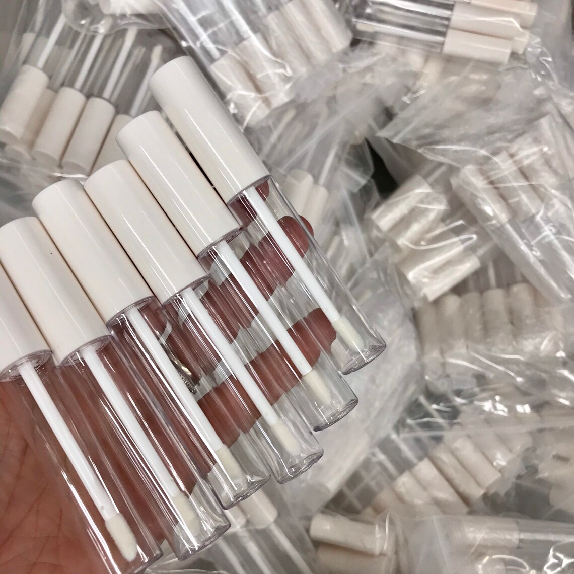 100 PACK White 10ML Empty Lip Gloss Tubes with Applicator Etsy