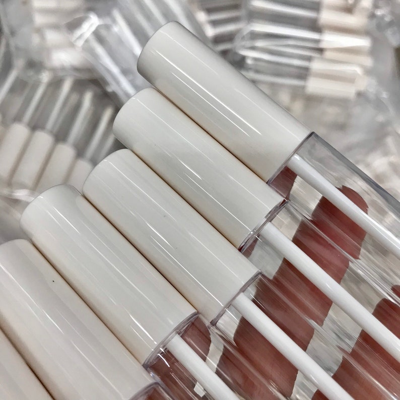 10 PACK White 10ML Empty Lip Gloss Tubes with Applicator Etsy
