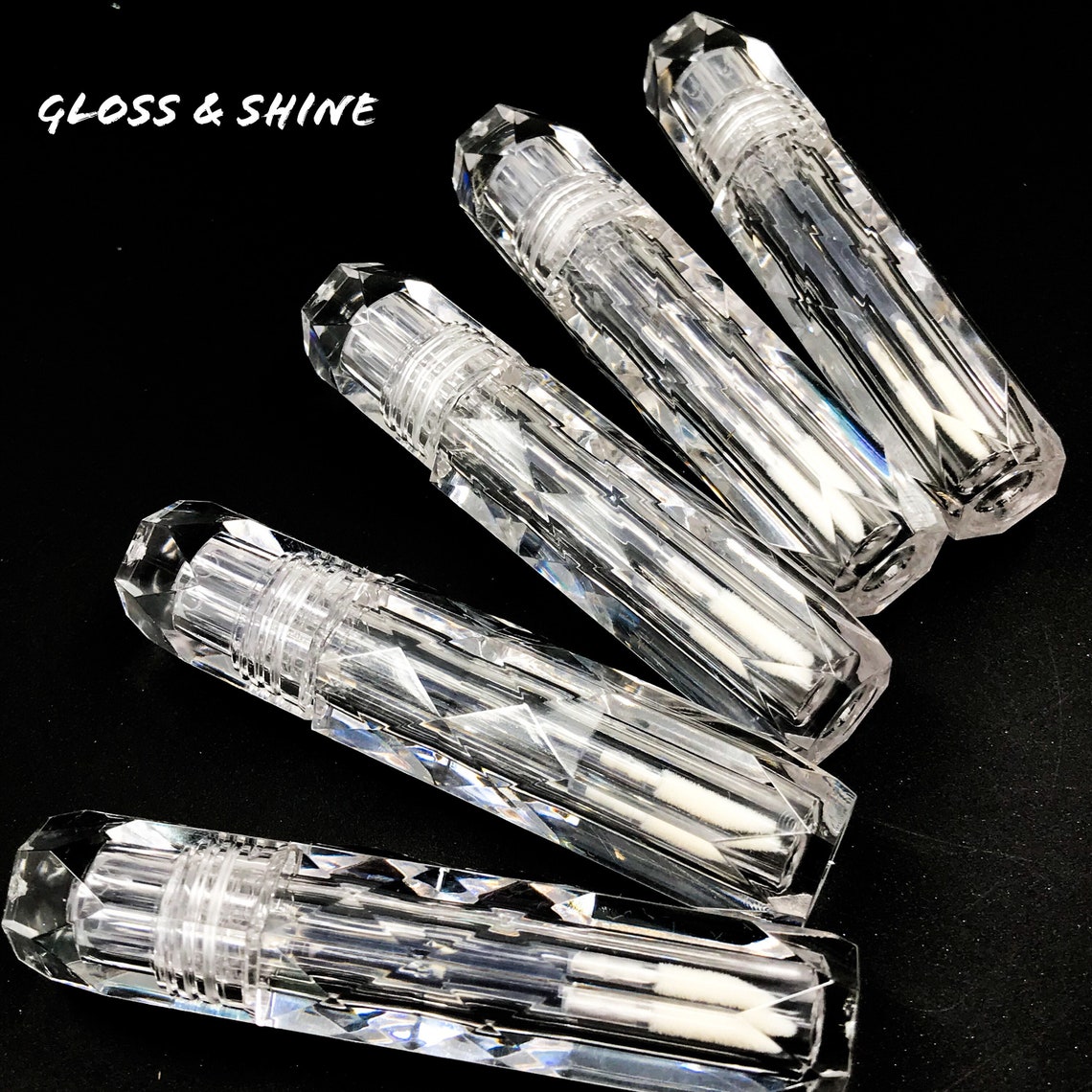 Empty Lip Gloss Tubes Crystal Diamond Tube Wholesale Bulk Etsy