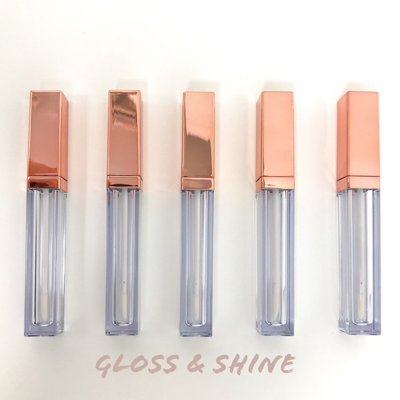 10 Empty Lip Gloss Tubes Square Bulk Size USA High Quality Etsy