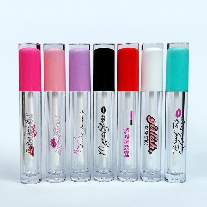 Custom Printing Lip Gloss Tubes & Box Wholesale Lip Gloss Etsy