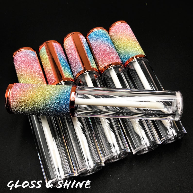 Wholesale Empty Lip Gloss Tube With Applicator Wand Rainbow Etsy