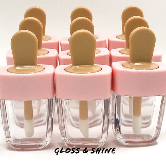 10 Piece Empty Cosmetic Lip Gloss Tubes Popsicle Bulk Lipgloss Supplies Wholesale Etsy