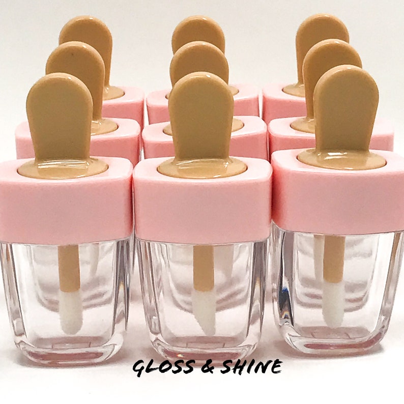 10 Piece Empty Cosmetic Lip Gloss Tubes Popsicle Bulk Etsy