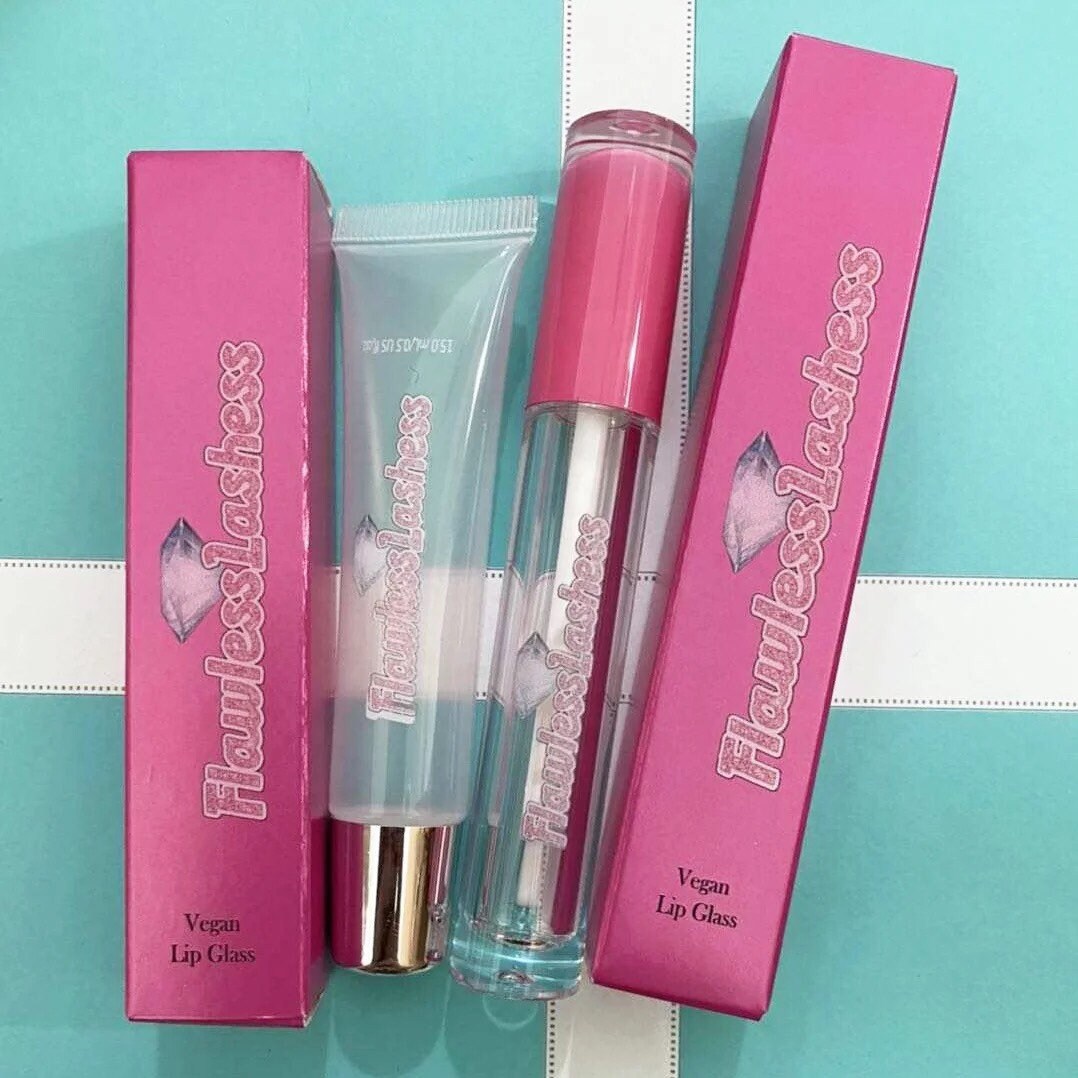 Custom Print Lip Gloss Box Wholesale Lip Gloss Vendor LipGloss Etsy