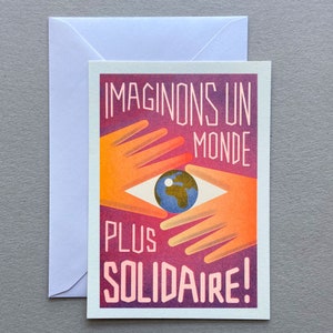 CARTE MASCARADE un monde solidaire