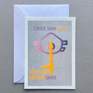 CARTE MASCARADE crise sanitaire