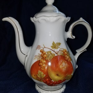 Winterling Bavaria Roslau Fruit & Berry Tall Coffee Pot