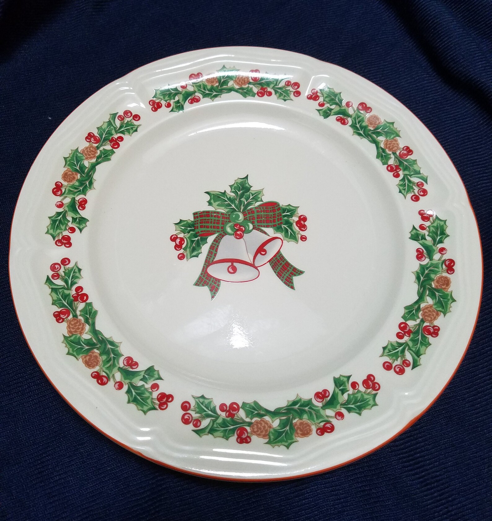 Sango Jingle Bells Christmas Dinner Plate Etsy