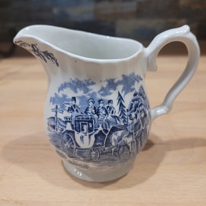Myott Staffordshire Royal Mail (Blue) Creamer