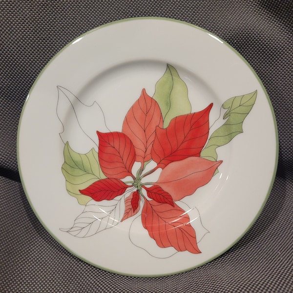 Block Spal Poinsettia Bread & Butter or dessert Plate