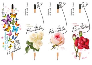 Cartoncini Istruzioni Piantumazione Value Pack 10 Matite Con Semi Piantabili - Mix Fiori Per Bomboniere Ecologiche Matite Biodegradabili Semi