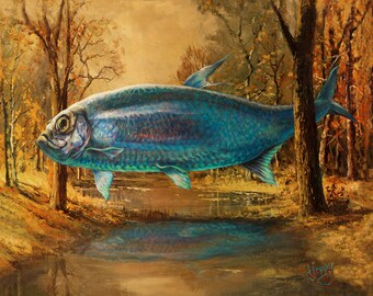 No Cleaning Fish in Room custom 8 x 10 print by Hoppy