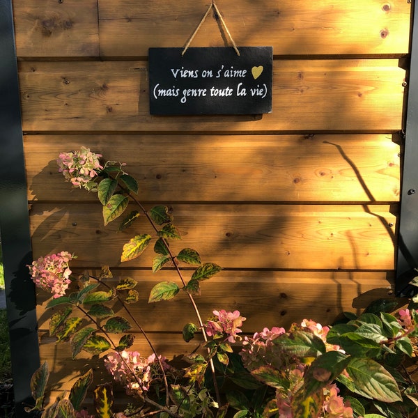 Plaque ardoise pour décoration intérieur ou extérieur