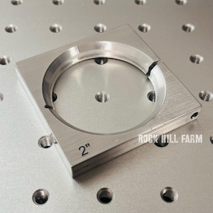 Fiber Laser 2&quot; Coin Holder Fixture for Quick Indexing and Engraving