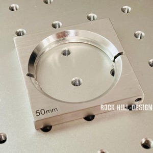 Fiber Laser 50mm Coin Fixture for Quick Indexing and Engraving