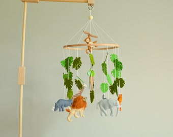 Crib mobile baby, Nursery mobile, Safari mobile, Jungle mobile baby, Jungle nursery decor, Wild mobile, Baby mobile savanna adventure