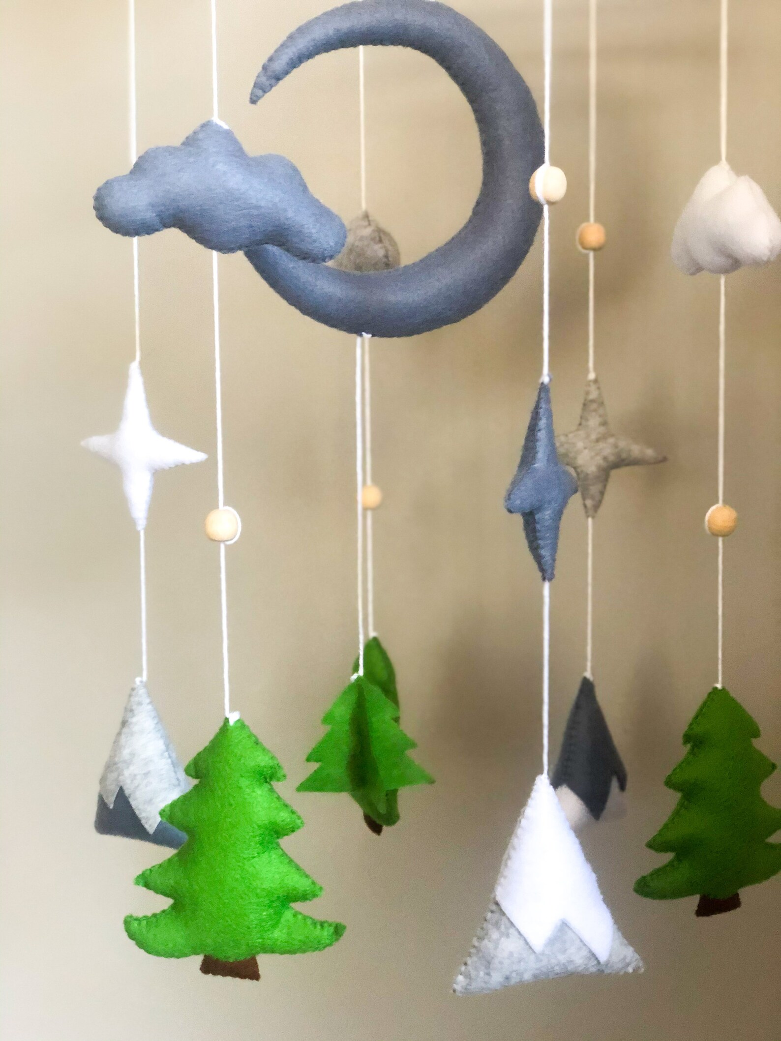 Felt Baby Mobile Nature Mobile Forest Mobile Woodland Etsy
