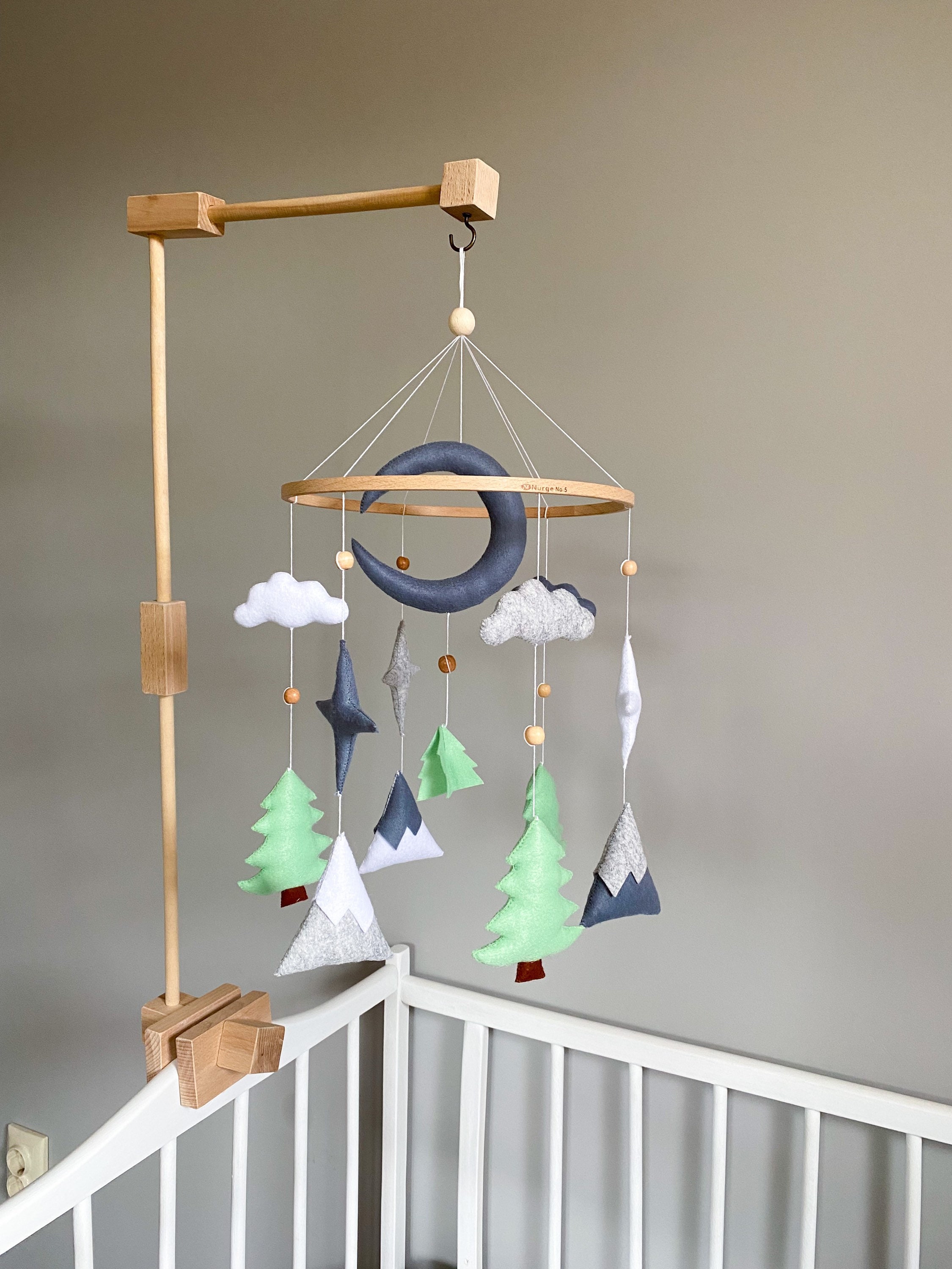 Woodland Baby Mobile Nature Mobile for Crib Hanging Mobile Etsy