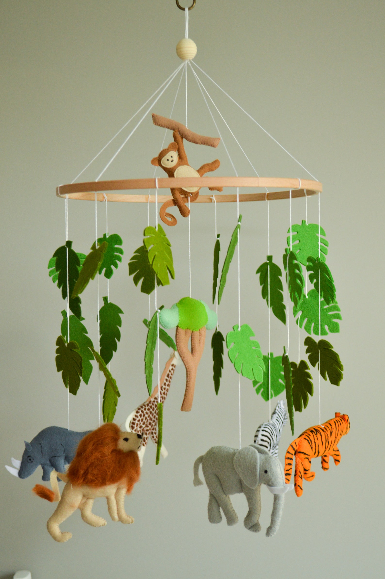 Safari Baby Mobile Jungle Mobile for Crib Wild Animals Etsy
