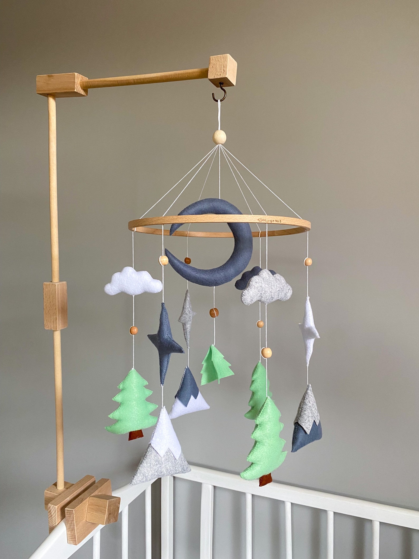 Woodland Baby Mobile Nature Mobile for Crib Hanging Mobile Etsy