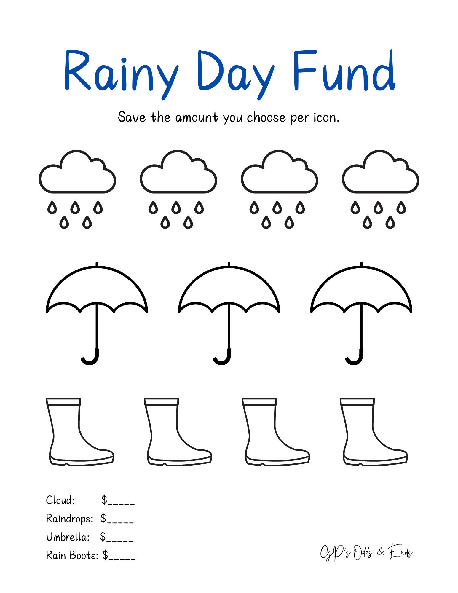 $500 Savings Challenge | Rainy Day Fund | Cash Stuffing