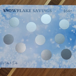 Snowflake Scratch Off Saving Challenge