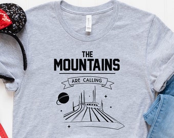The Mountains are Calling Shirt - Space Mountain Vacation TShirt - Adult and Youth T-shirts