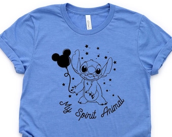 My Spirit Animal Stitch Shirt - Disney Stitch Inspired Shirt - Unisex Multiple Colors - Lilo and Stitch - Adult, Youth, Toddler