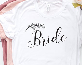 Bride and Bridesmaid Shirts - Bachelorette Party Shirts, Bridal Party Shirts, Bride Tshirt