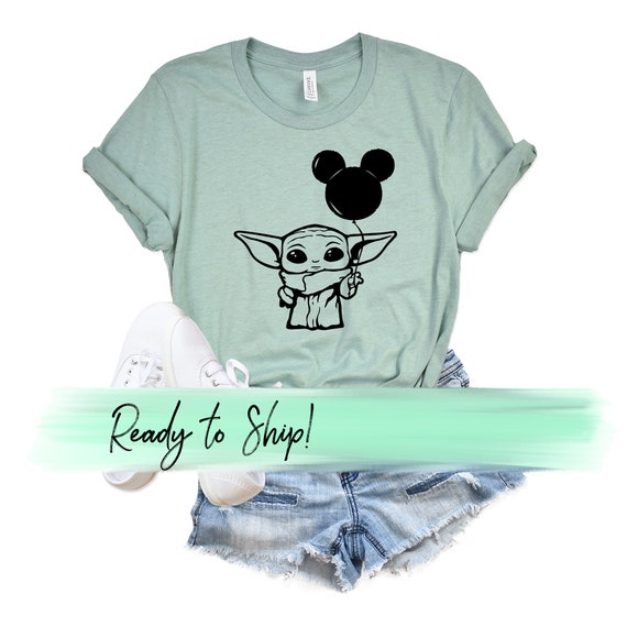 Baby yoda shirts for adults Clearance