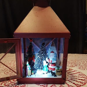 Red Farmhouse Christmas Lantern - Special Holiday Pricing