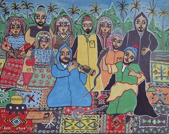 Tableau Art Naif Etsy