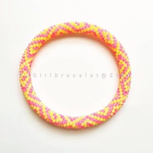 XOXO- Nepal Style Custom-Made Personalized Beaded Crochet Bracelet Bangle