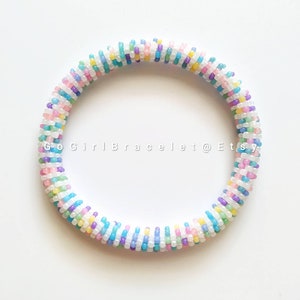 Cloud Nine- Nepal Style Custom-Made Personalized Beaded Crochet Bracelet Bangle