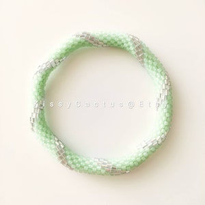 Fantasy Beauty- Nepal Style Custom-Made Personalized Beaded Crochet Bracelet Bangle