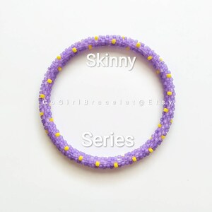 Skinny Bracelet- Nepal Style Custom-Made Personalized Beaded Crochet Bracelet Bangle