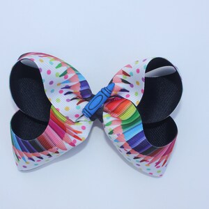 School bows, Back to school bow, Hair accessories, Toddler bow
