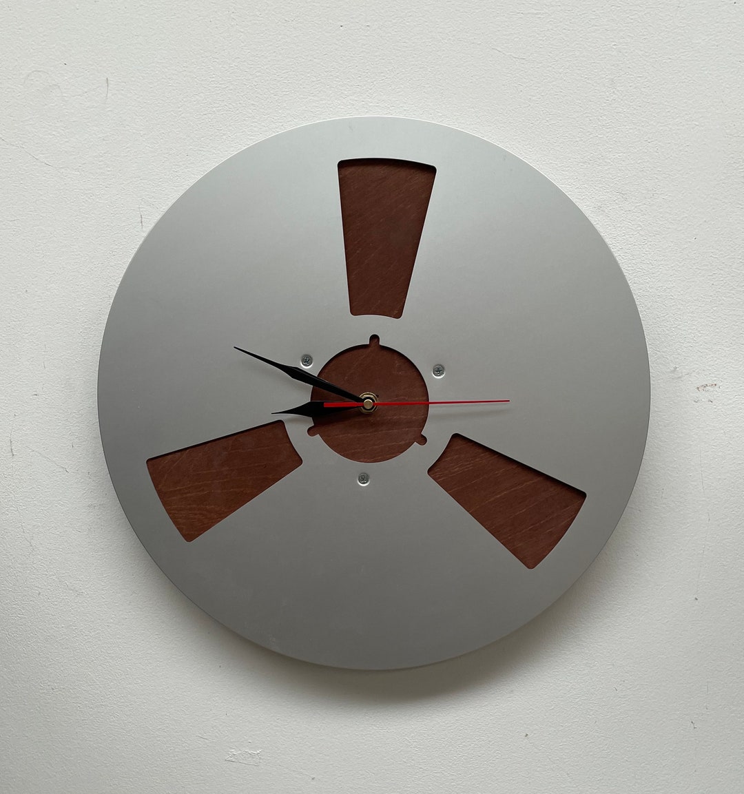 Tape Reel Clock Etsy