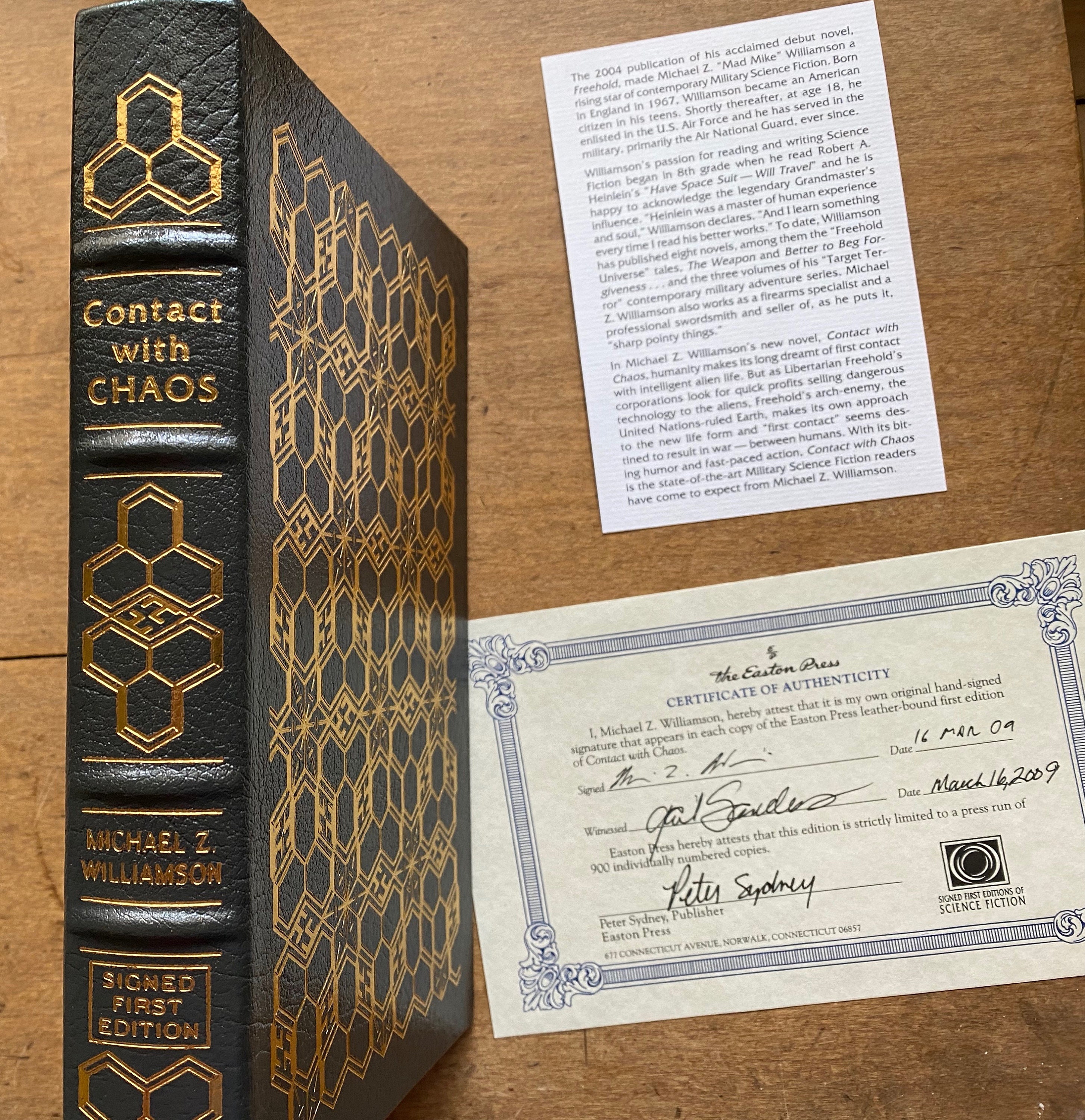 Signed First Edition: Contact With Chaos by Michael Z. Williamson