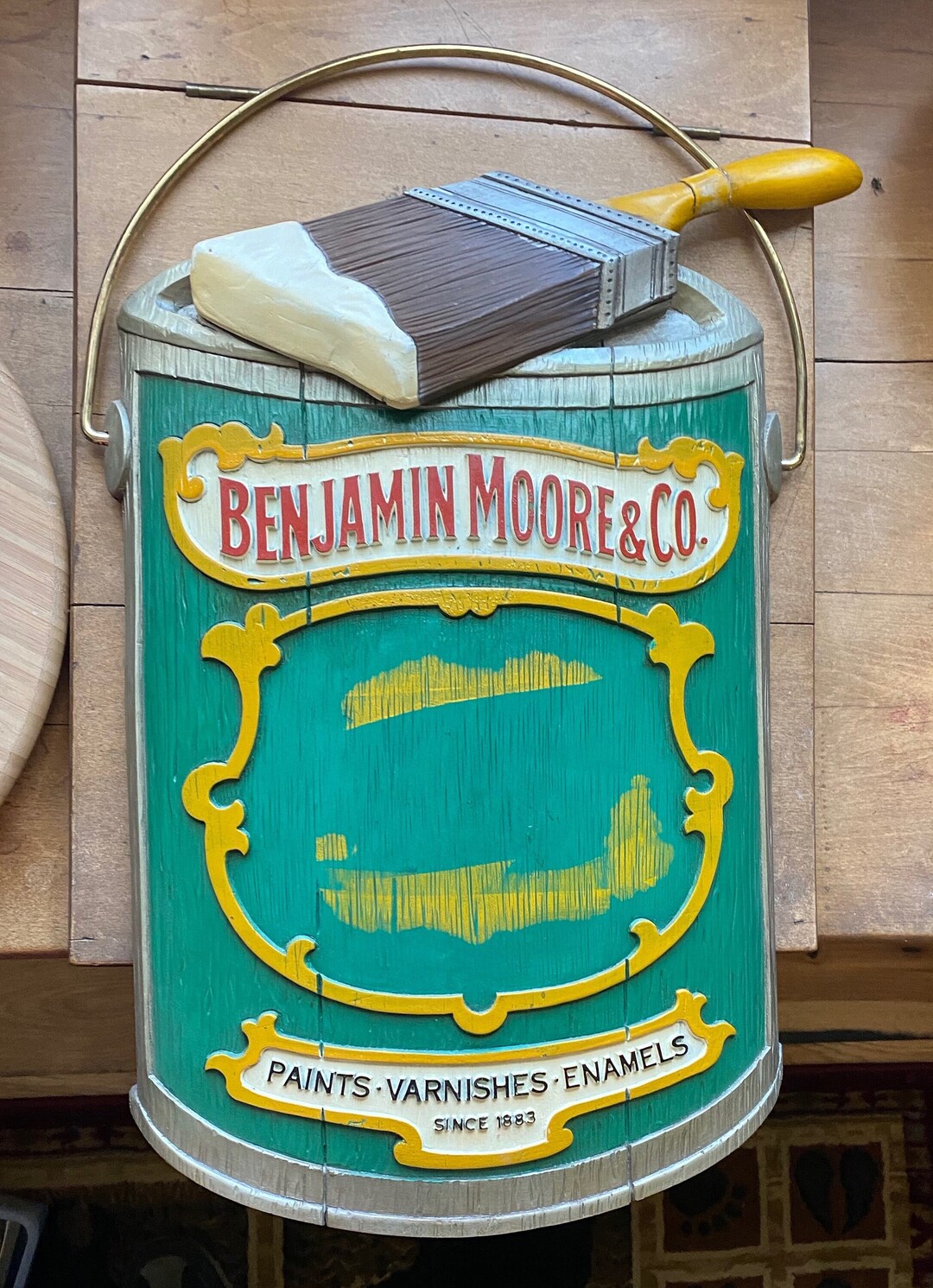 Vintage Original Benjamin Moore Advertising Paint Sign Display High